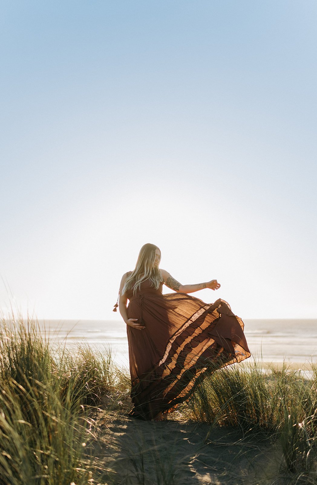 Playful Beach Maternity Session at Ocean Beach, SF