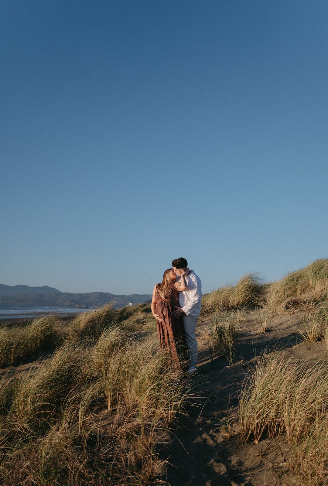 Playful Beach Maternity Session at Ocean Beach, SF