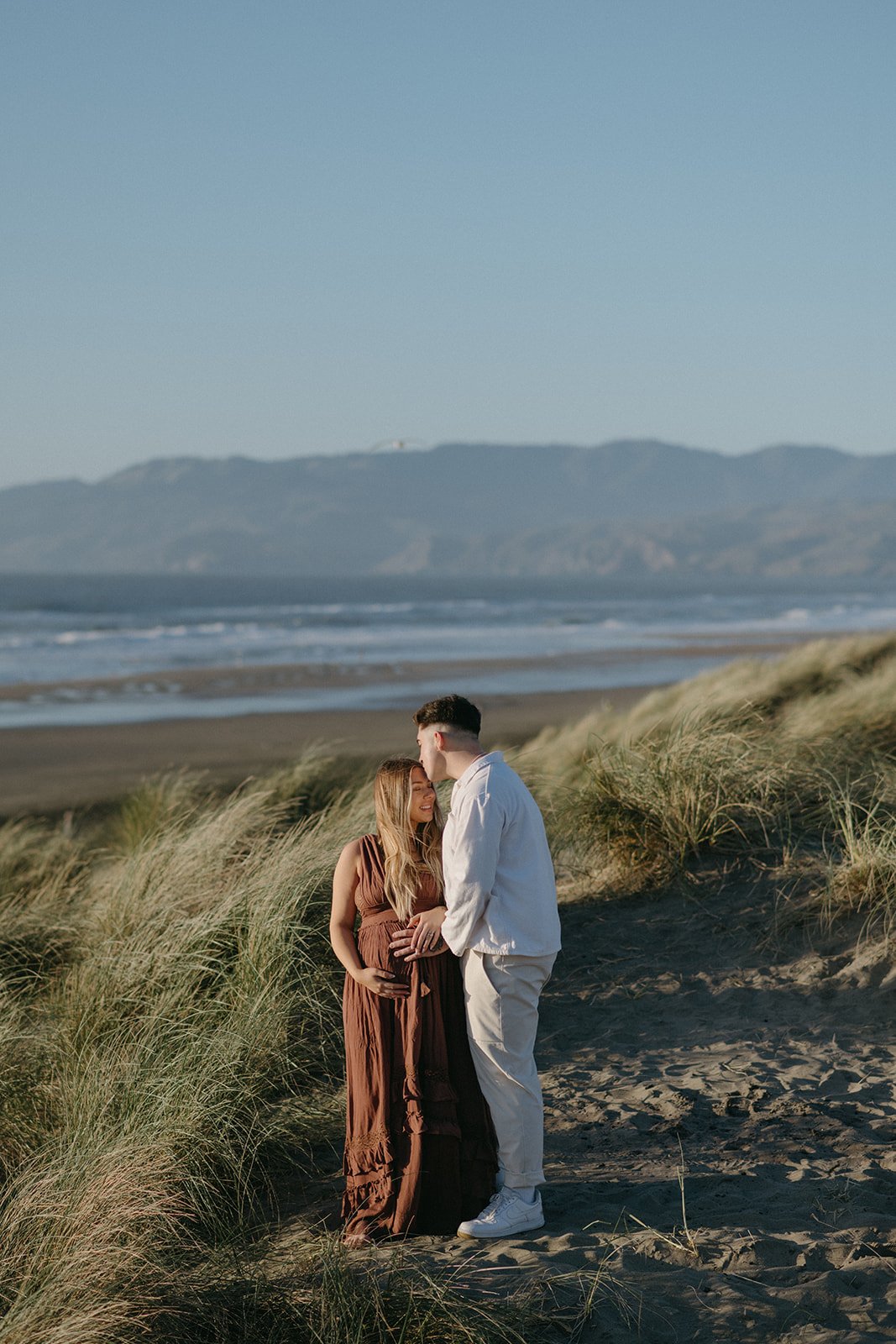 Playful Beach Maternity Session at Ocean Beach, SF