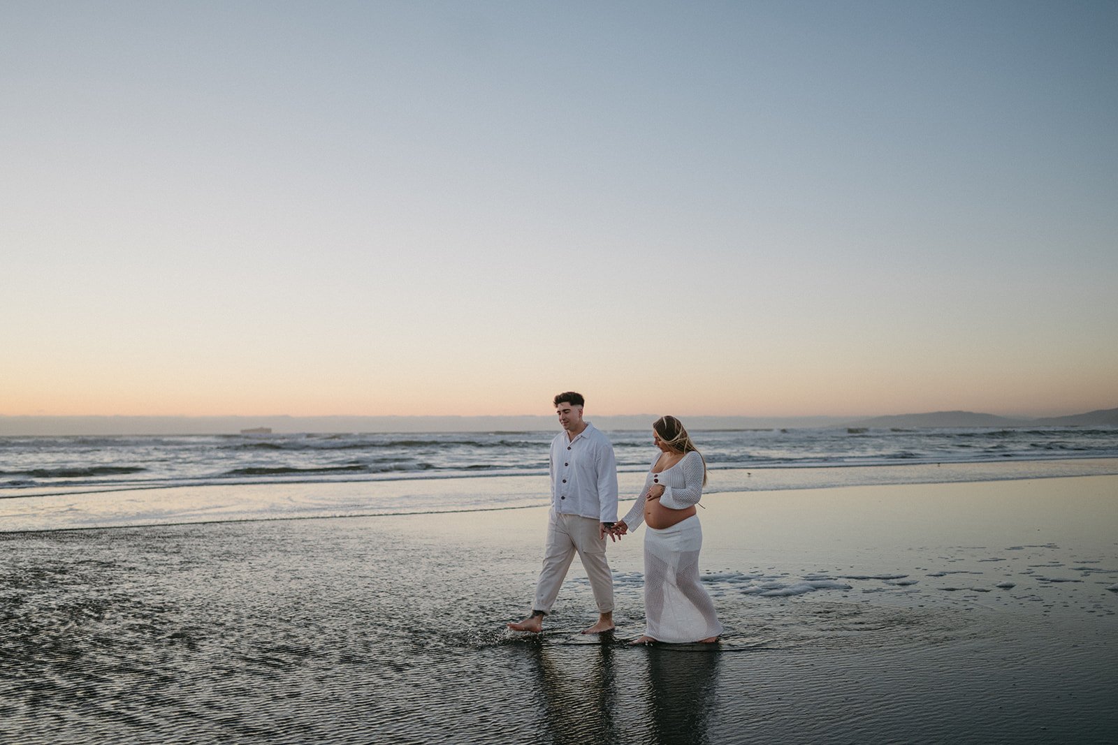 Playful Beach Maternity Session at Ocean Beach, SF