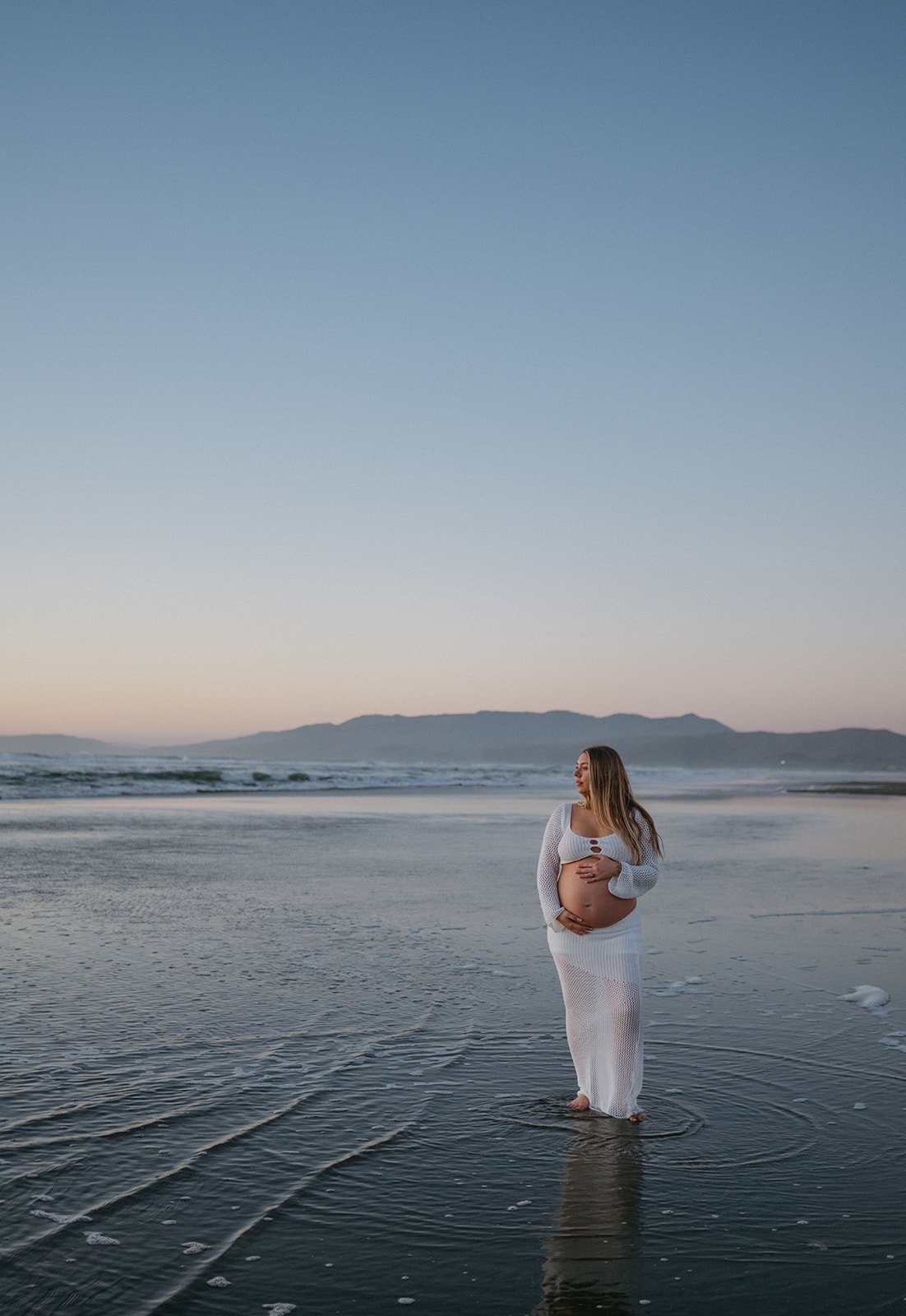 Playful Beach Maternity Session at Ocean Beach, SF