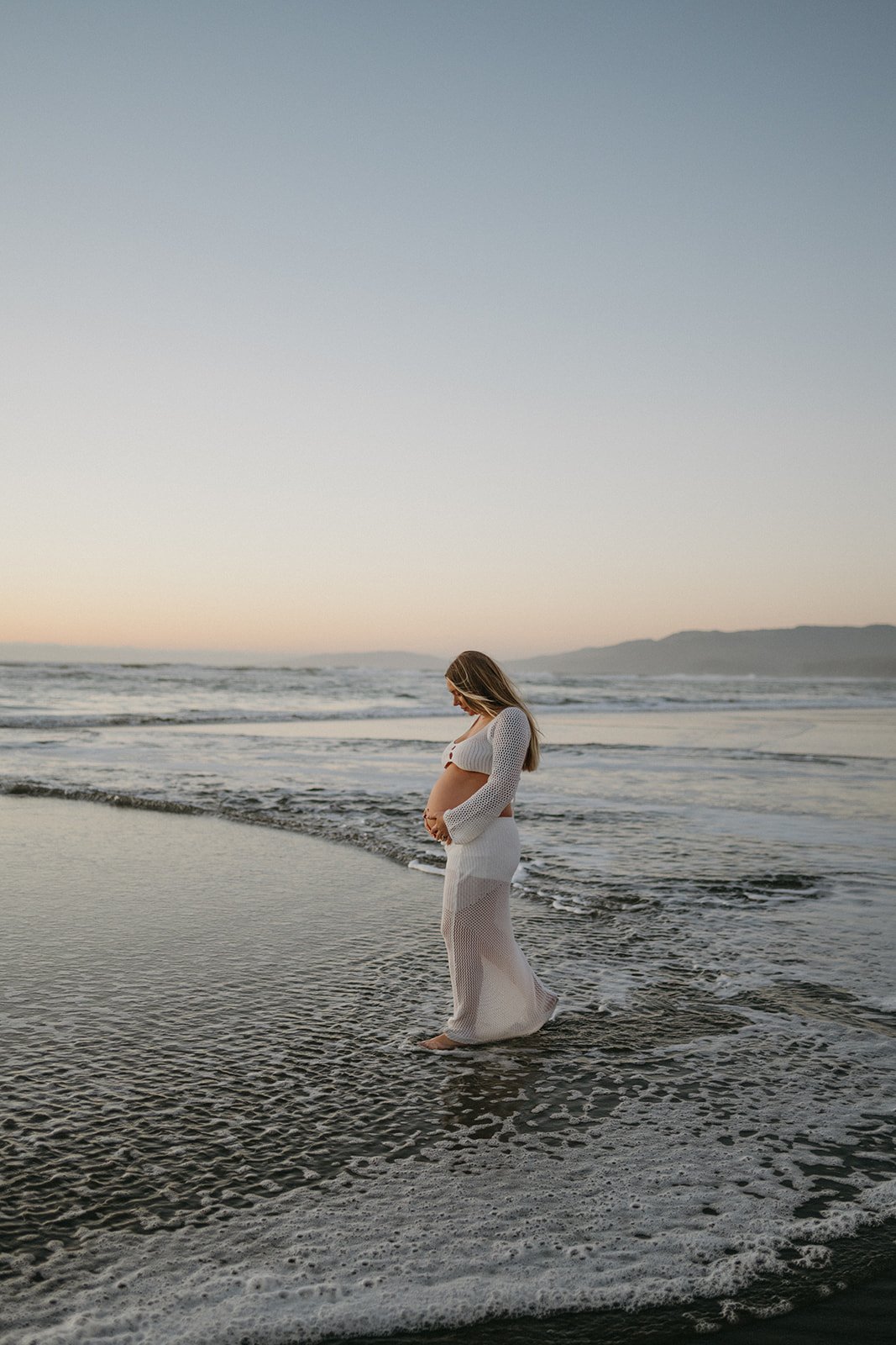 Playful Beach Maternity Session at Ocean Beach, SF