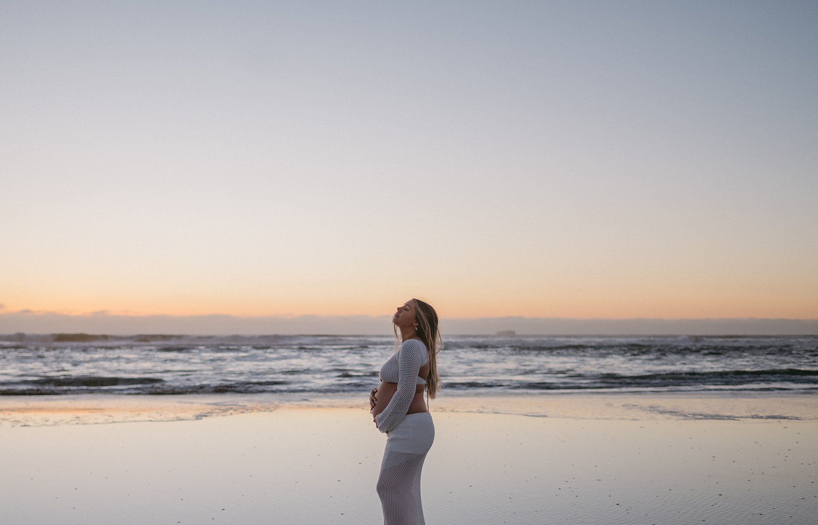 Playful Beach Maternity Session at Ocean Beach, SF