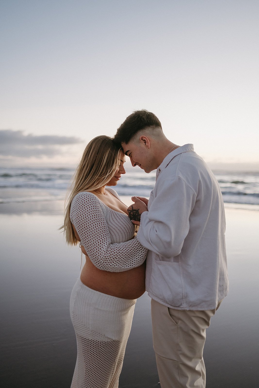 Playful Beach Maternity Session at Ocean Beach, SF