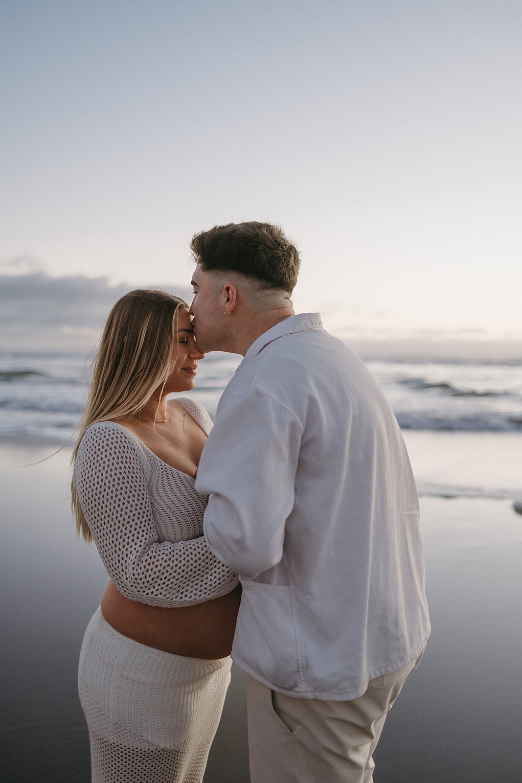 Playful Beach Maternity Session at Ocean Beach, SF