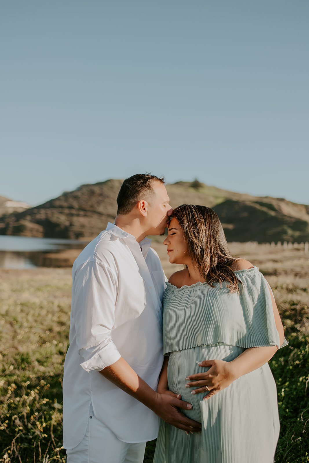 Playful Beach Maternity Session at Rodeo Beach