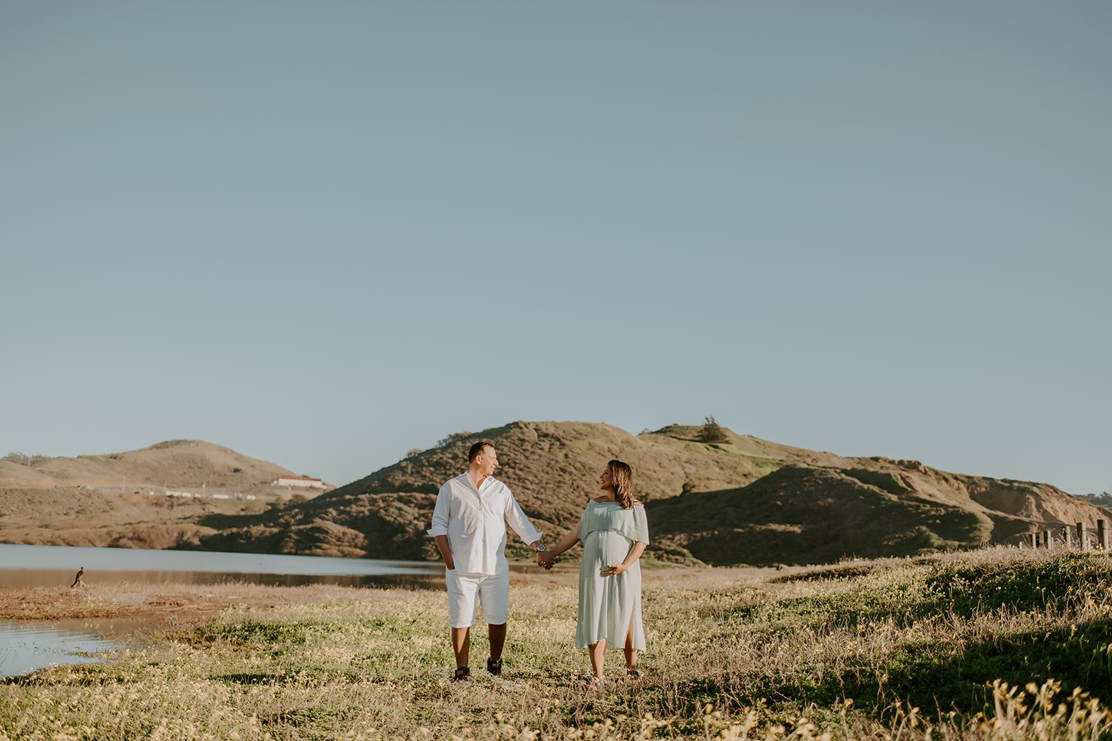 Playful Beach Maternity Session at Rodeo Beach