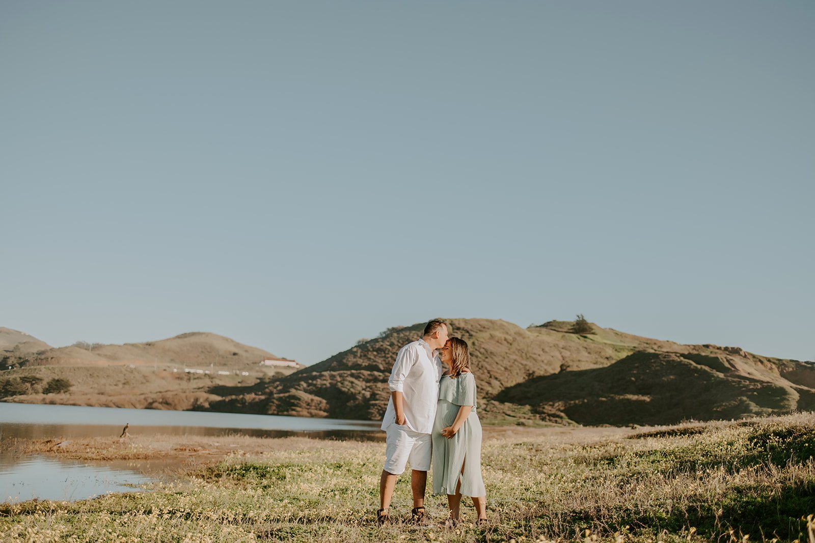 Playful Beach Maternity Session at Rodeo Beach