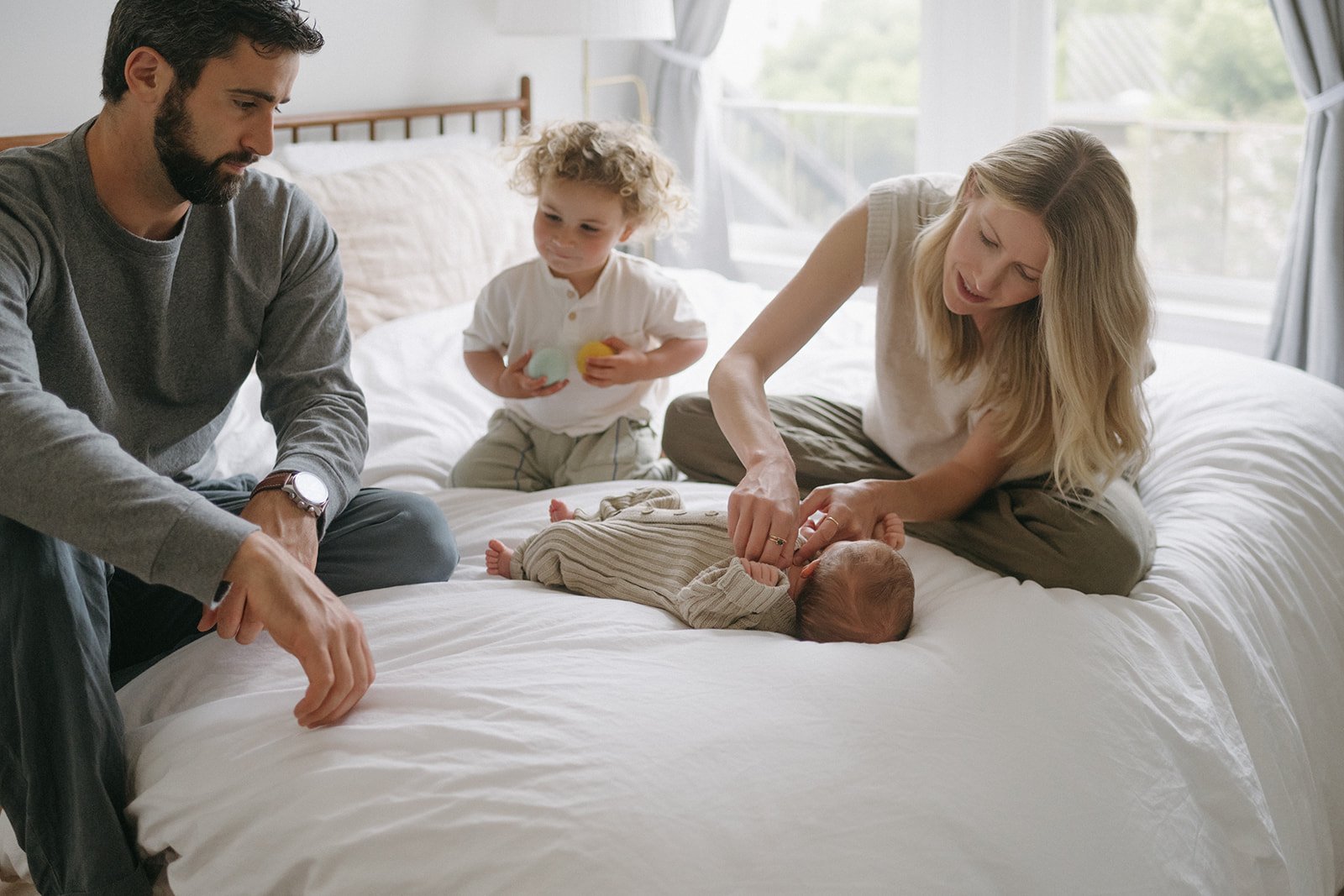 Playful Lifestyle In-Home Newborn Session in Marin County