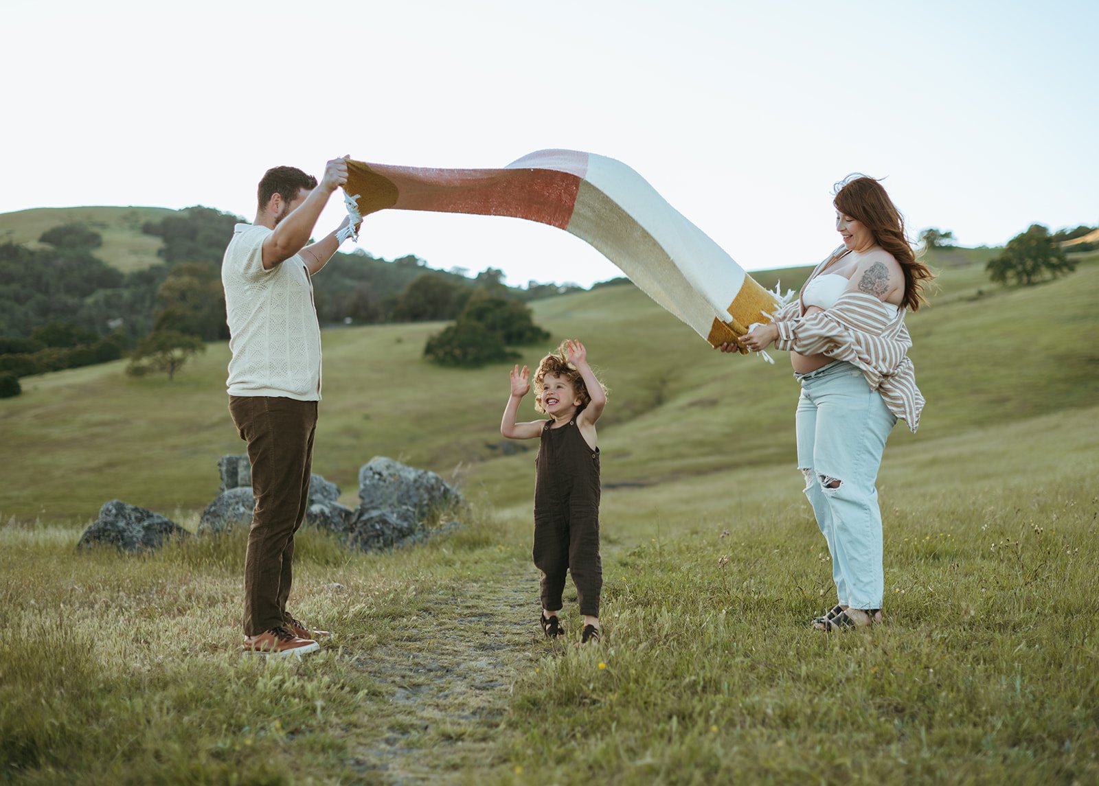 Outdoor Playful Maternity Session in Novato, CA