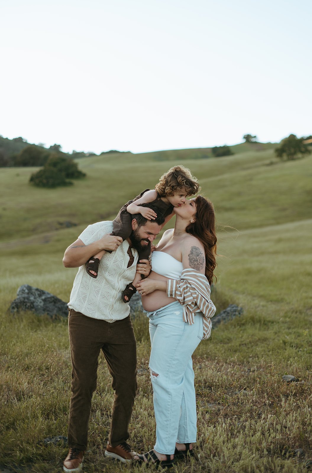 Outdoor Playful Maternity Session in Novato, CA