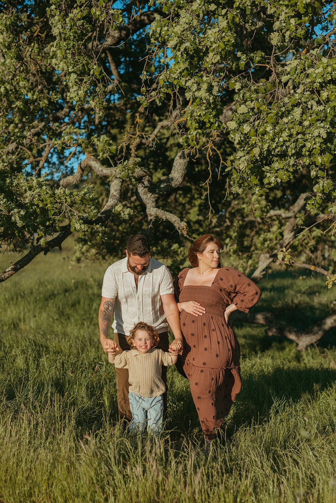 Outdoor Playful Maternity Session in Novato, CA