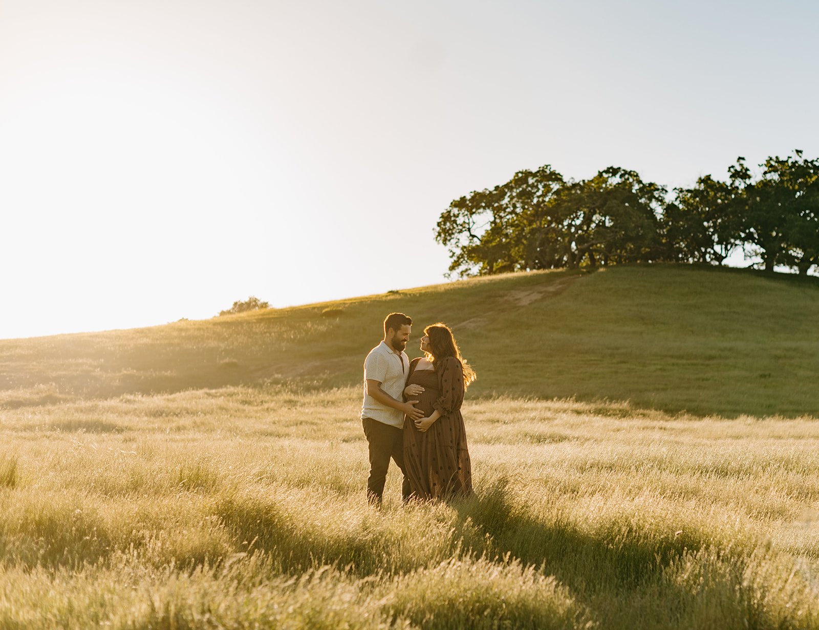 Outdoor Playful Maternity Session in Novato, CA