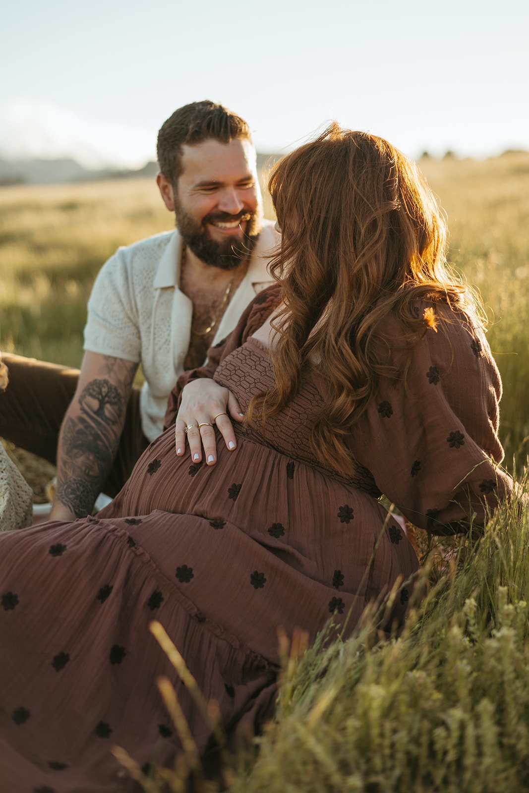 Outdoor Playful Maternity Session in Novato, CA