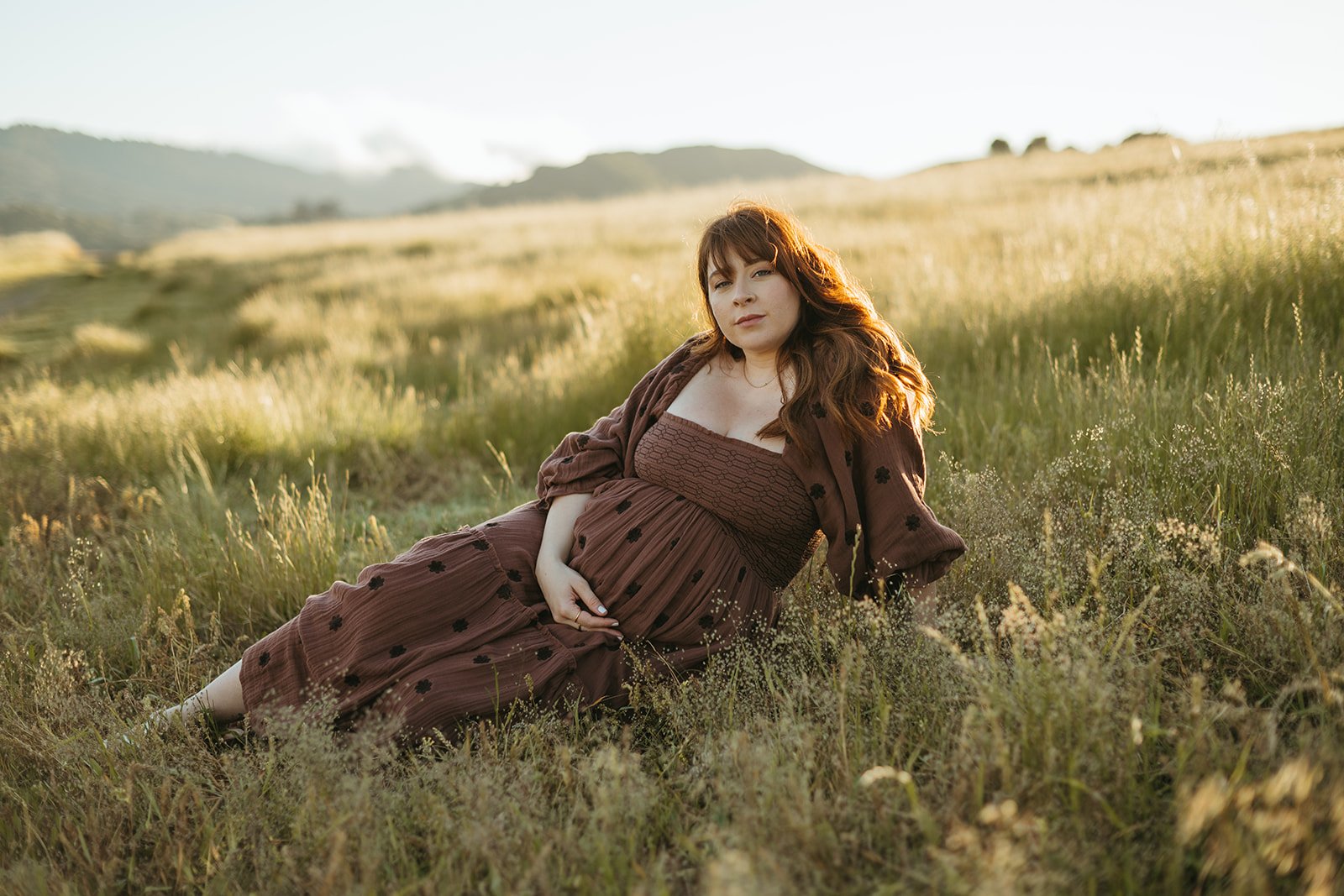 Outdoor Playful Maternity Session in Novato, CA