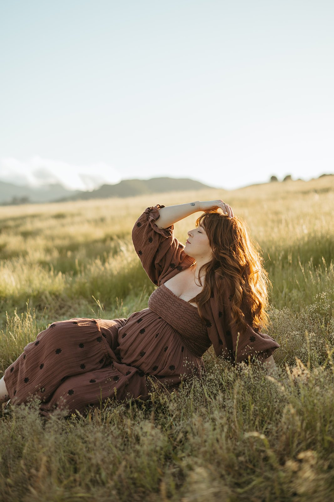 Outdoor Playful Maternity Session in Novato, CA