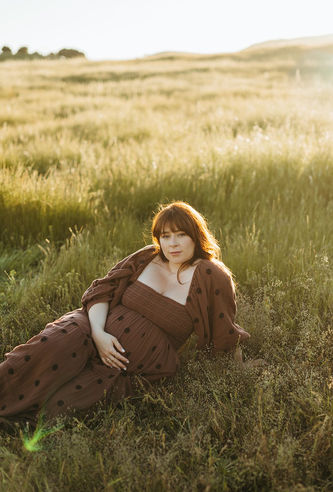 Outdoor Playful Maternity Session in Novato, CA