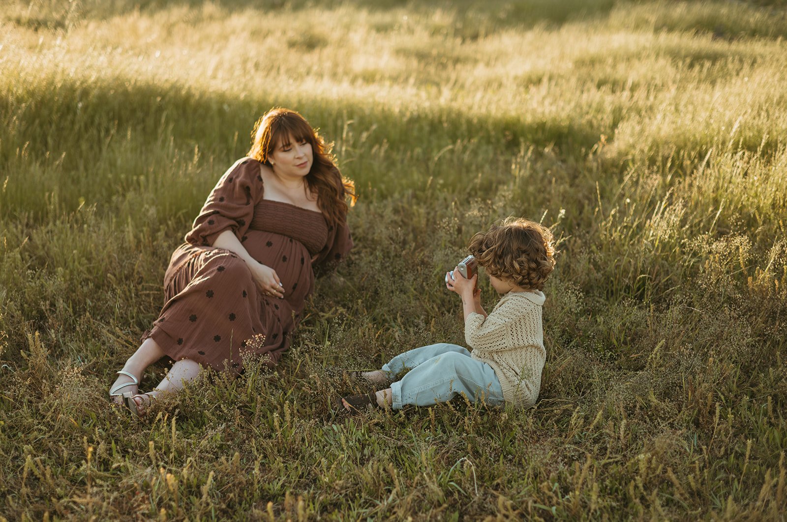 Outdoor Playful Maternity Session in Novato, CA