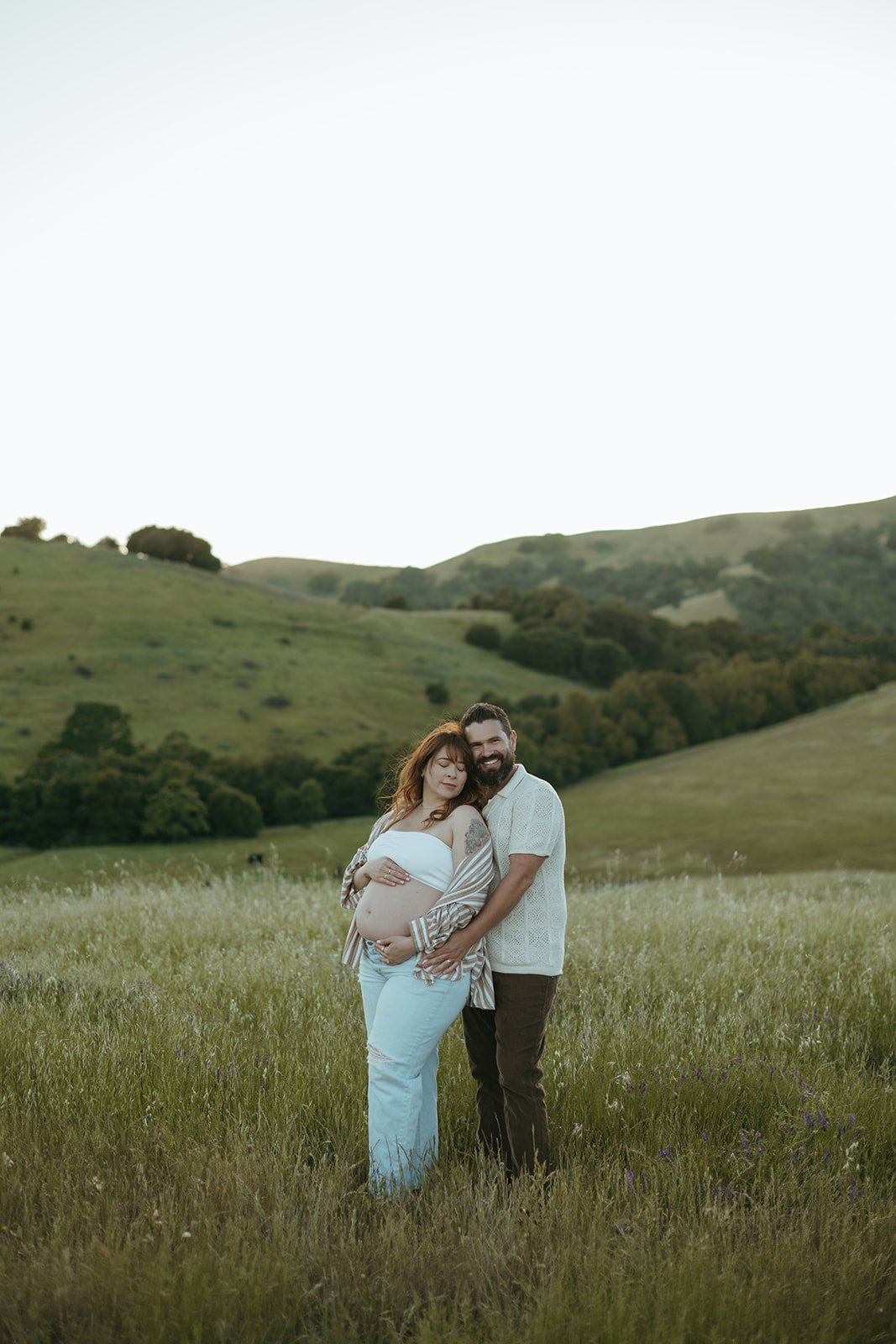 Outdoor Playful Maternity Session in Novato, CA