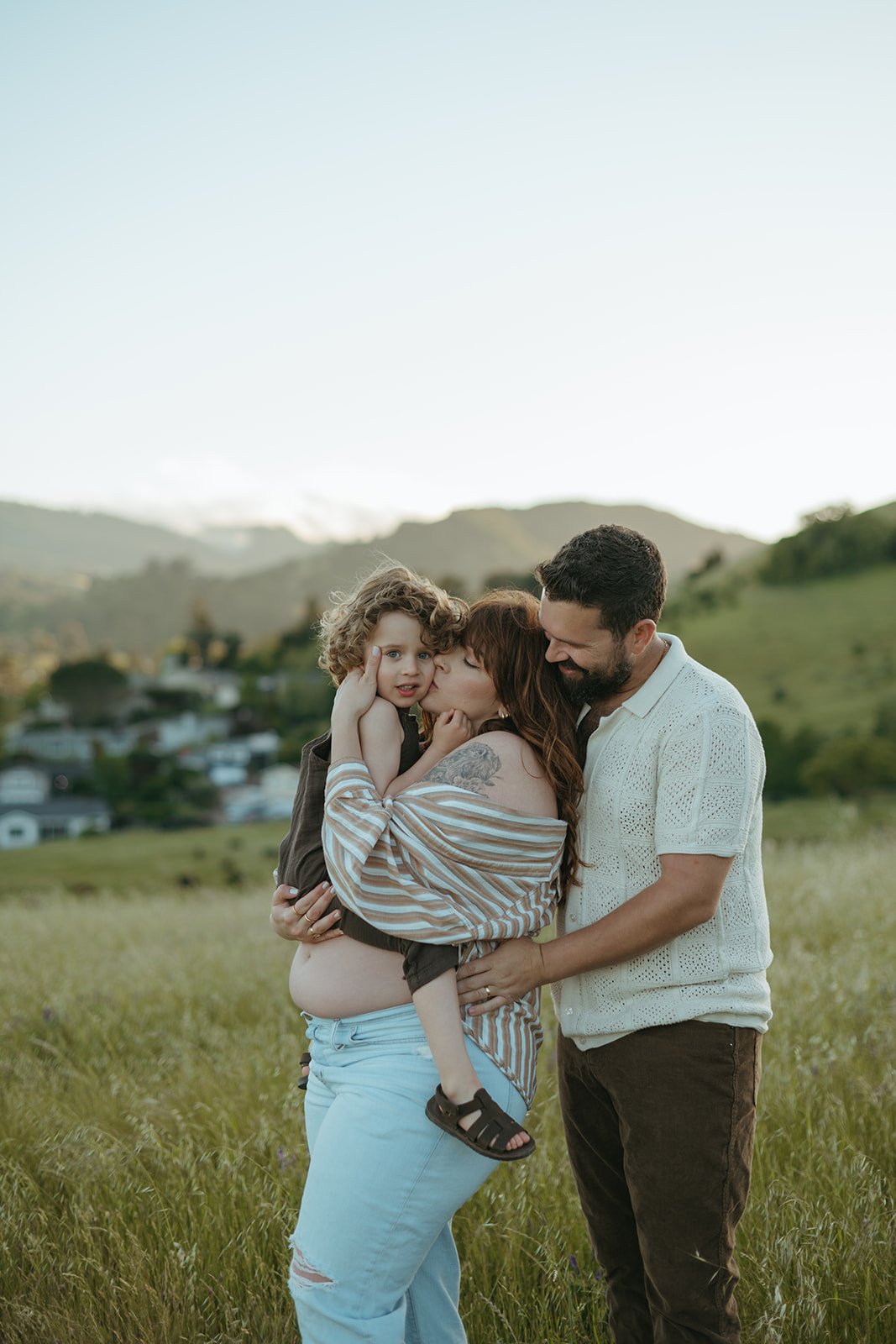 Outdoor Playful Maternity Session in Novato, CA