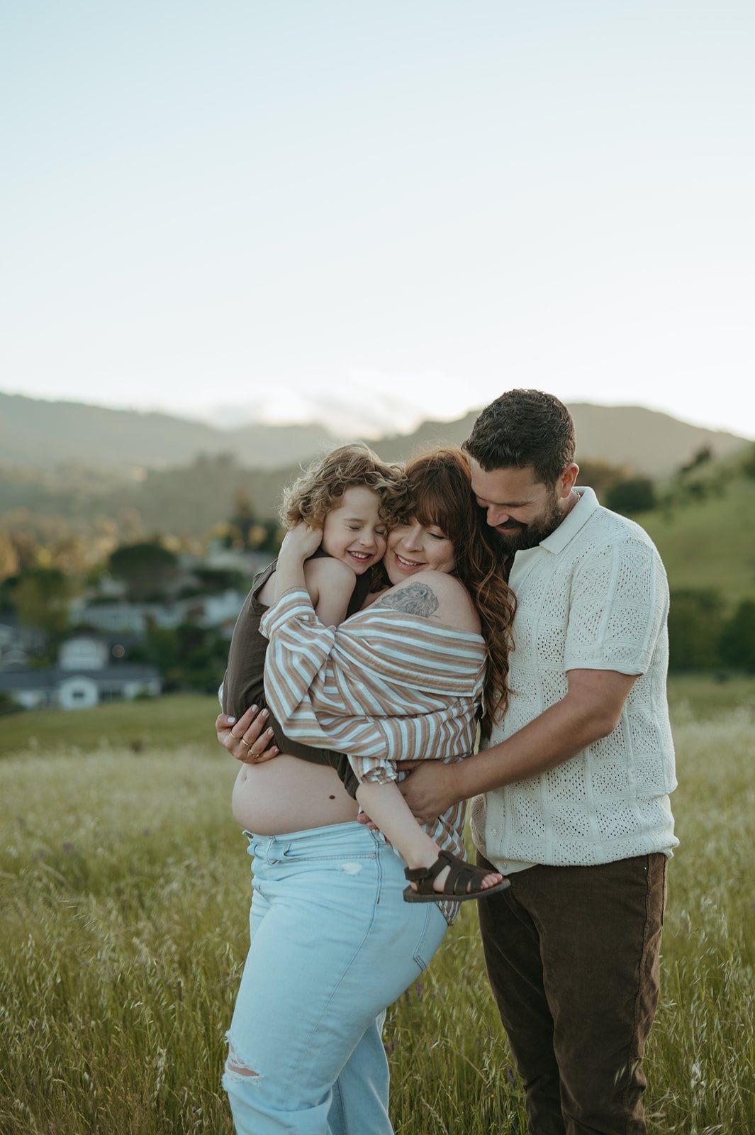 Outdoor Playful Maternity Session in Novato, CA