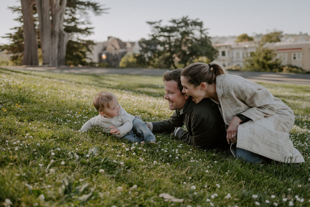 happy family at their photoshoot