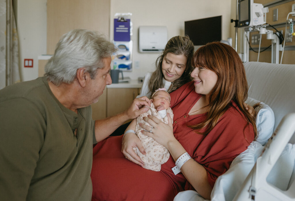 family picture during the newborn photoshoot